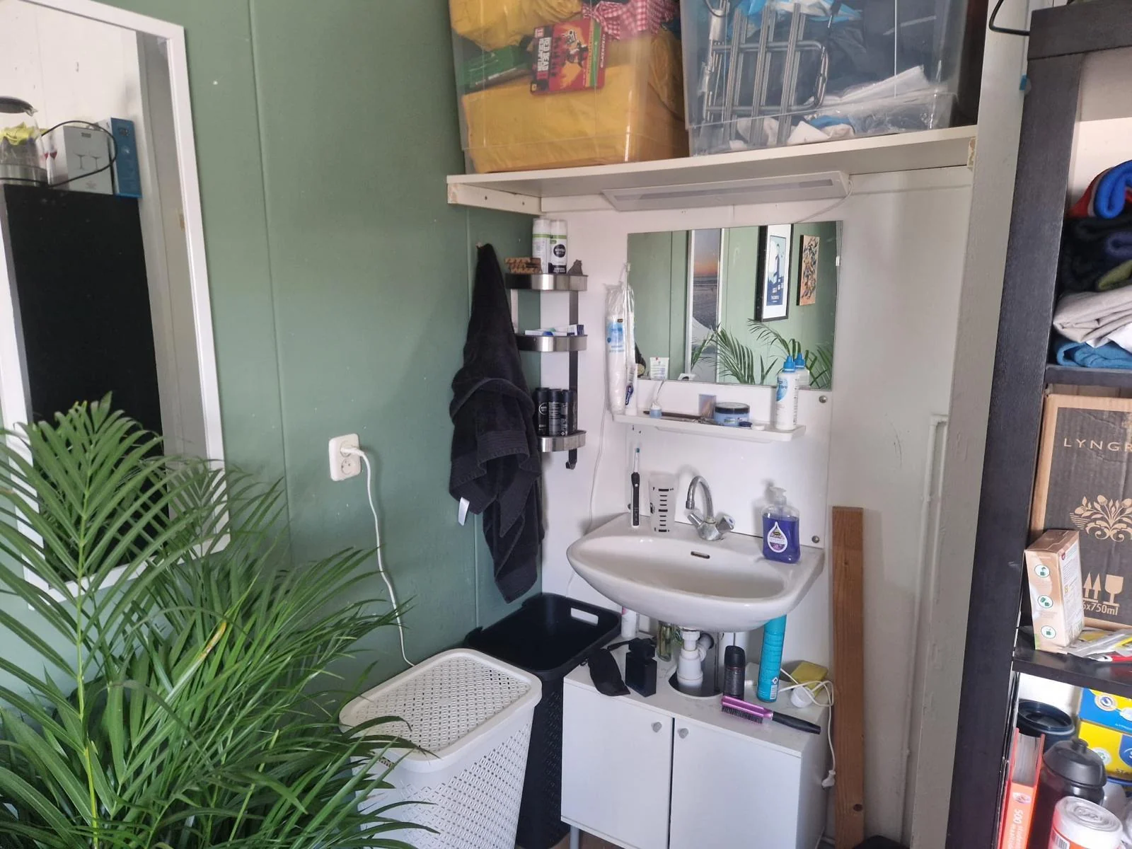 geblurde versie van de foto als achtergrond