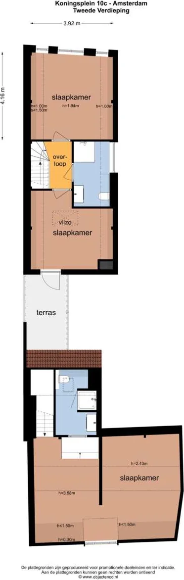 Foto van de Appartement gelegen aan de Koningsplein in Amsterdam