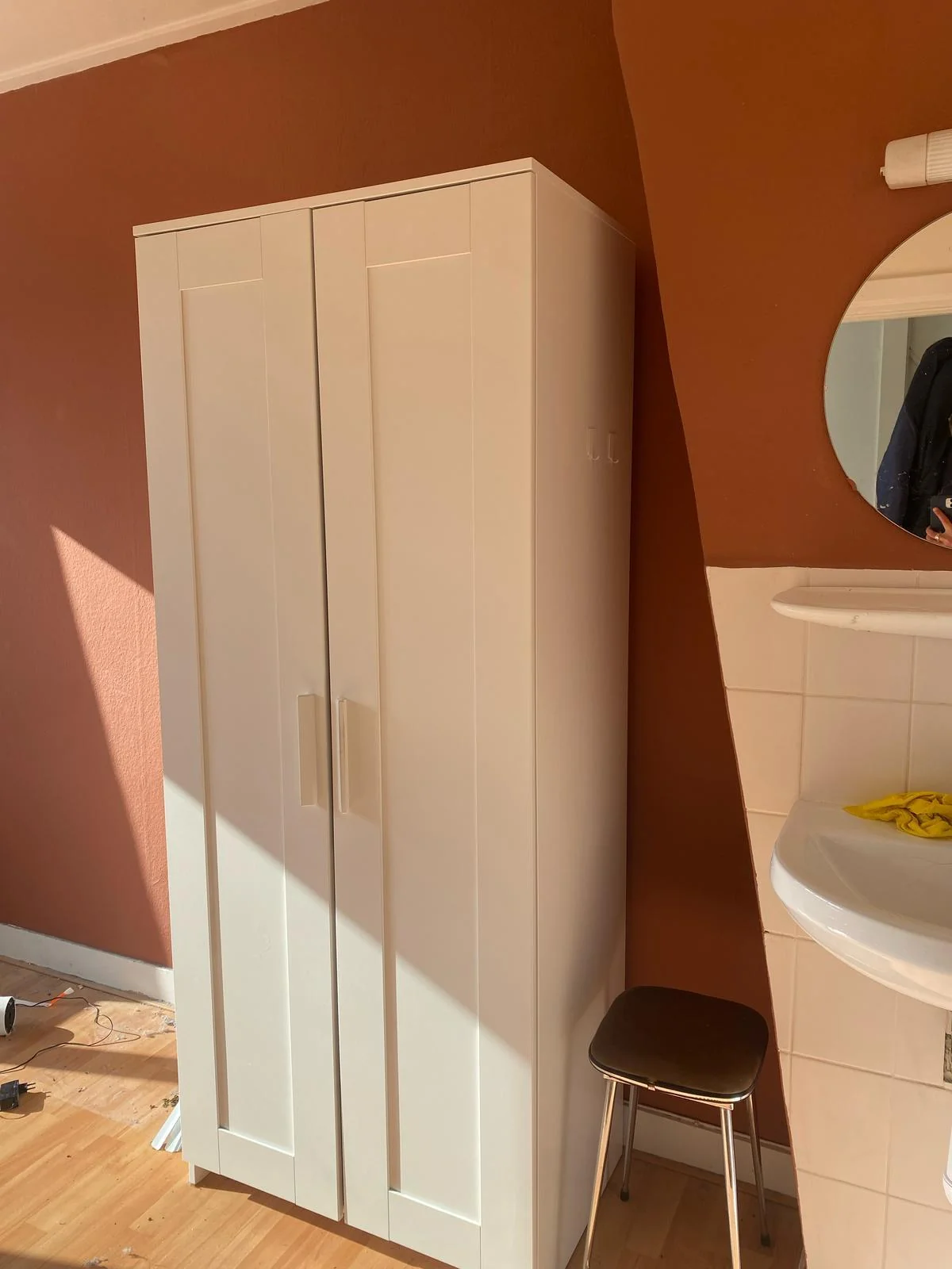 geblurde versie van de foto als achtergrond