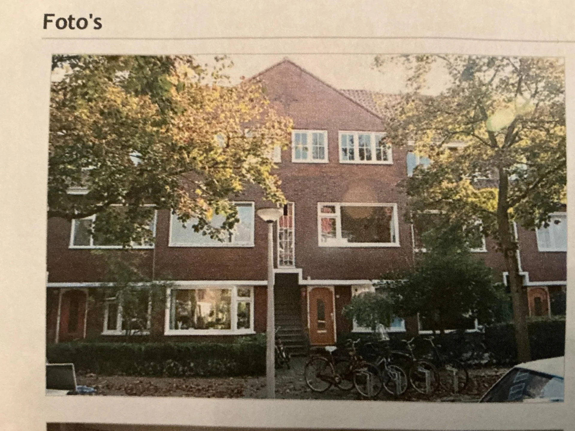 geblurde versie van de foto als achtergrond