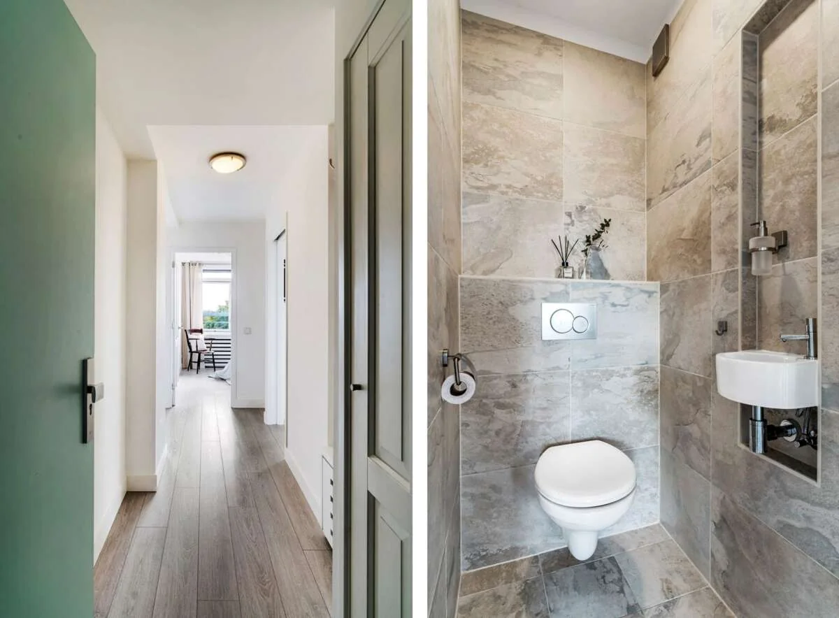 geblurde versie van de foto als achtergrond