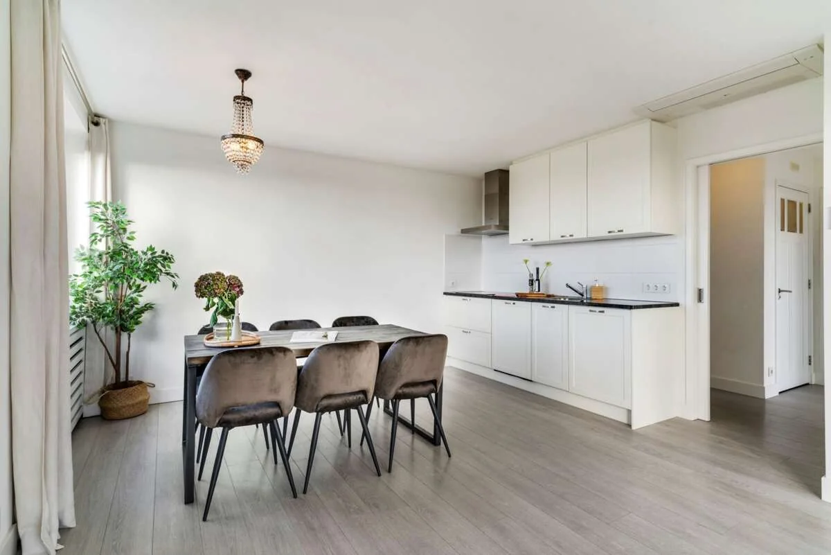 geblurde versie van de foto als achtergrond