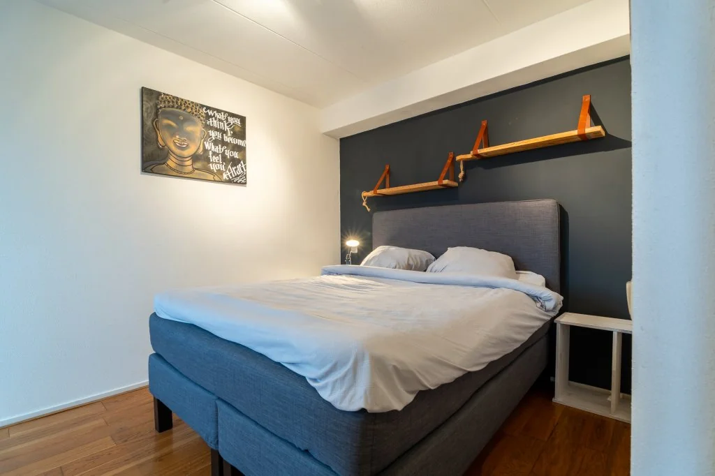 geblurde versie van de foto als achtergrond