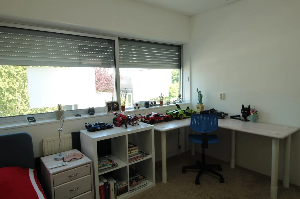 geblurde versie van de foto als achtergrond