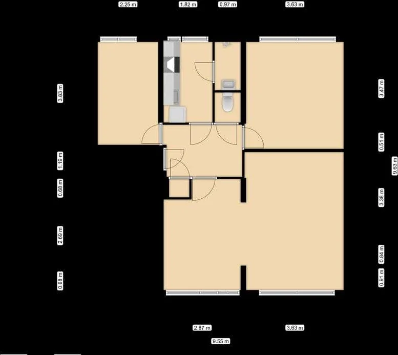 Foto van de Appartement gelegen aan de Boekenrode in Rotterdam