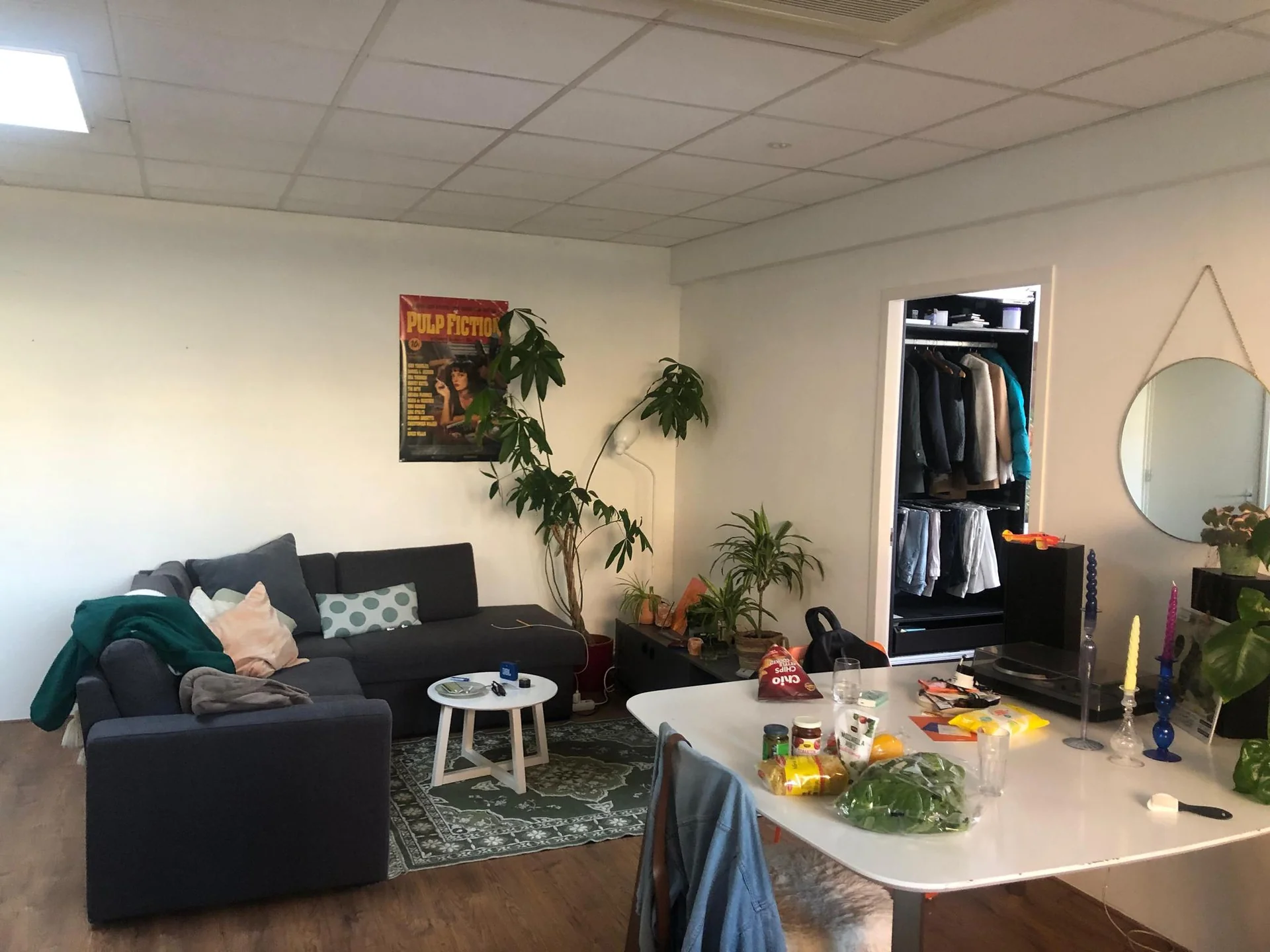 geblurde versie van de foto als achtergrond