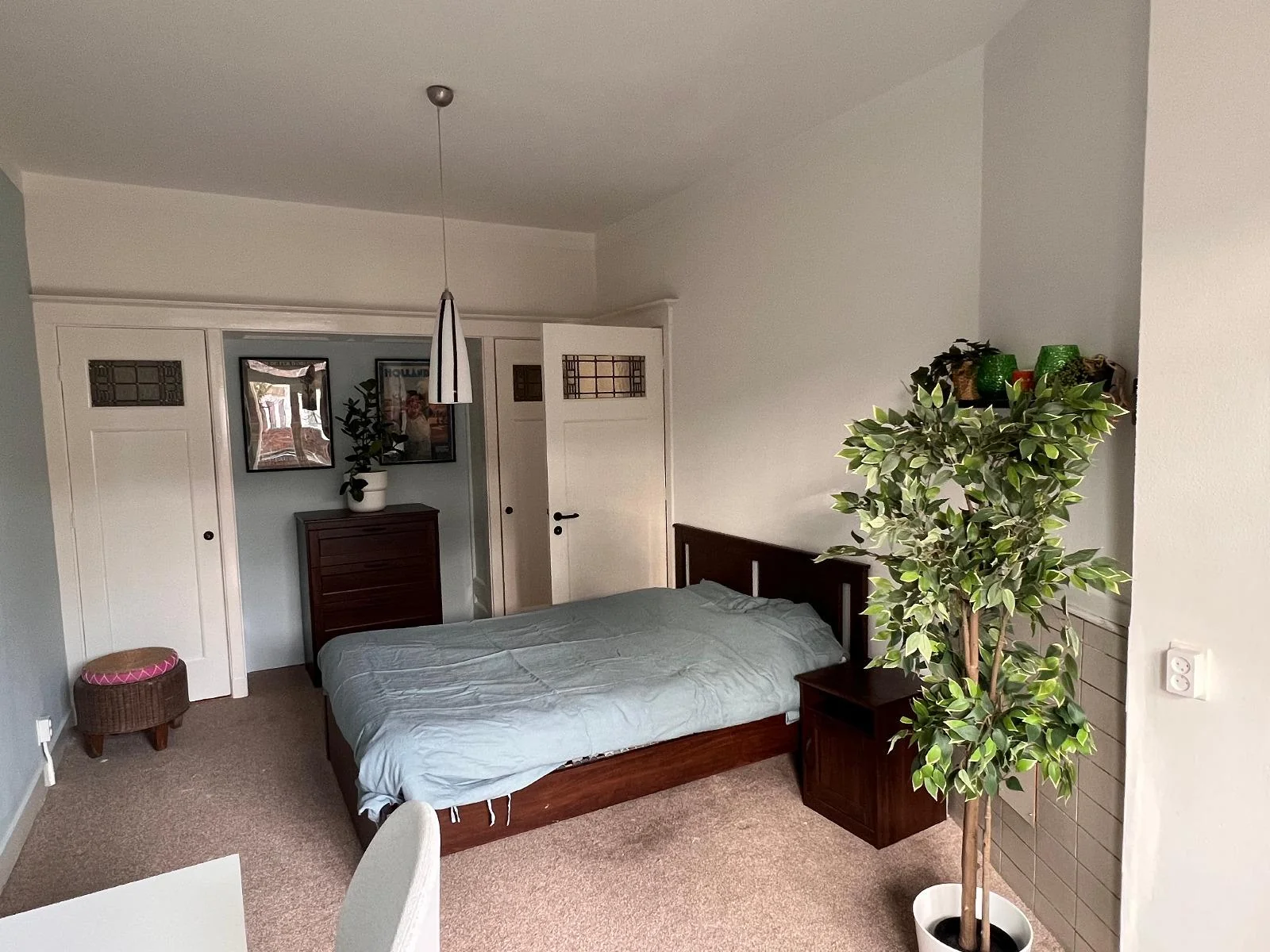 geblurde versie van de foto als achtergrond