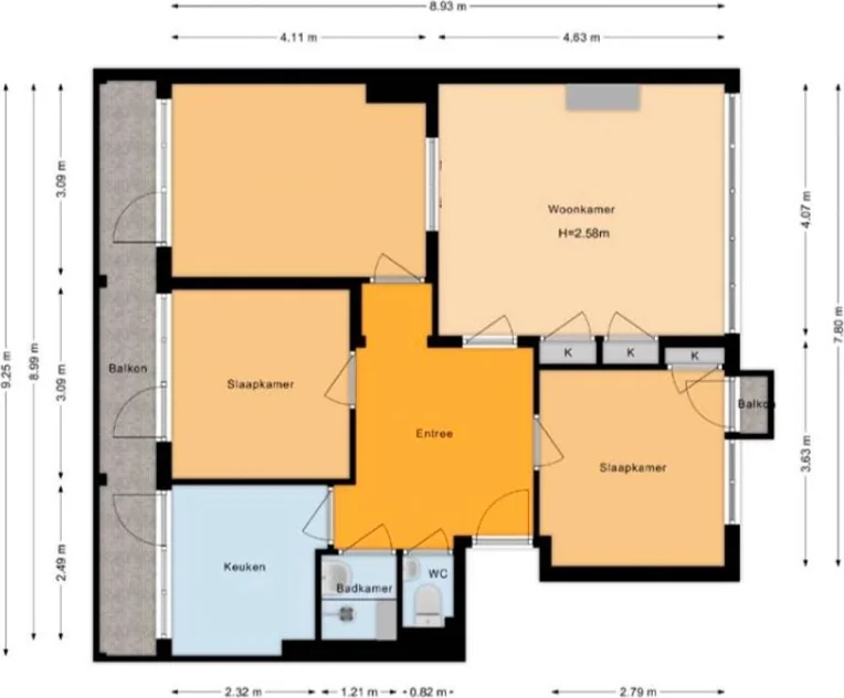 Foto van de Appartement gelegen aan de Bothastraat in Breda