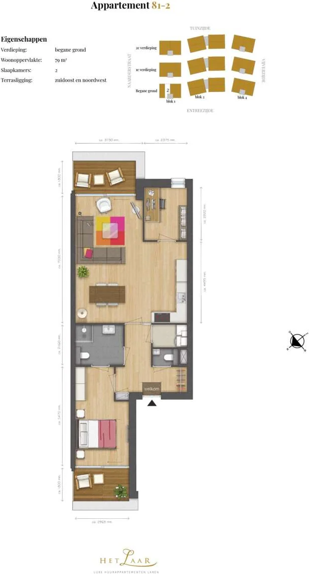 Foto van de Appartement gelegen aan de Naarderstraat in Laren