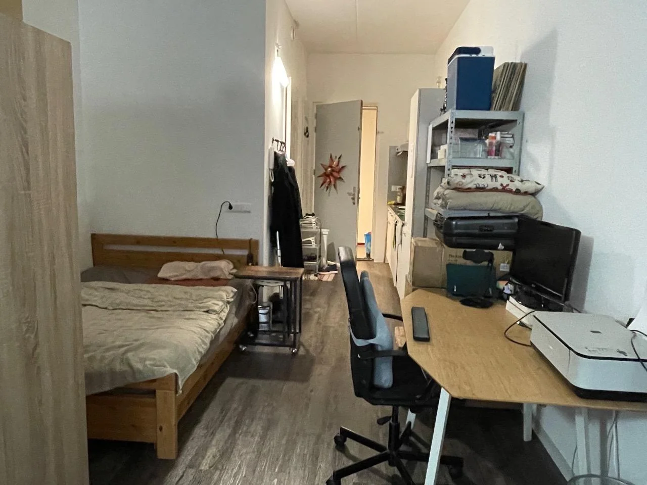 geblurde versie van de foto als achtergrond