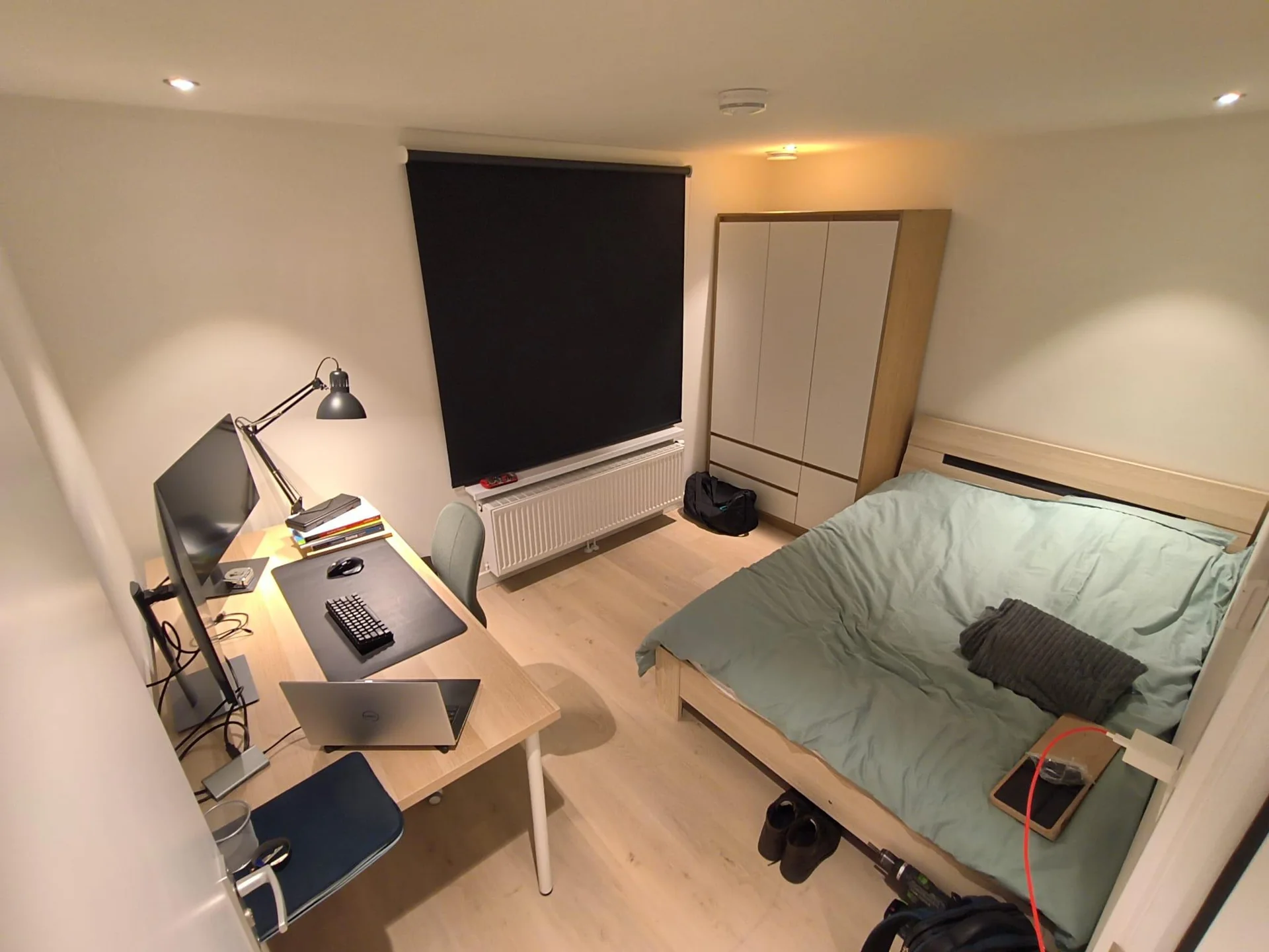 geblurde versie van de foto als achtergrond