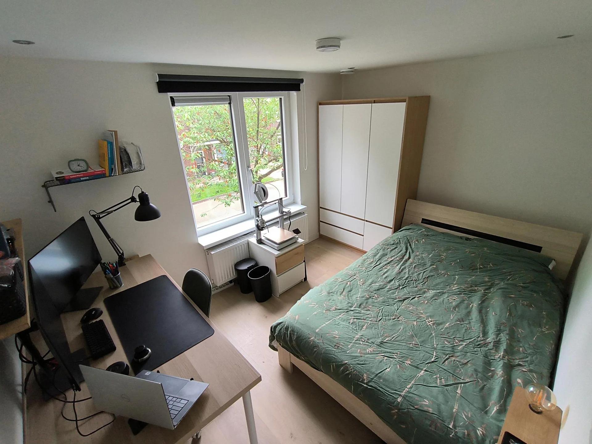 geblurde versie van de foto als achtergrond