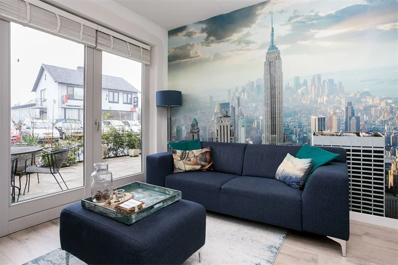 geblurde versie van de foto als achtergrond