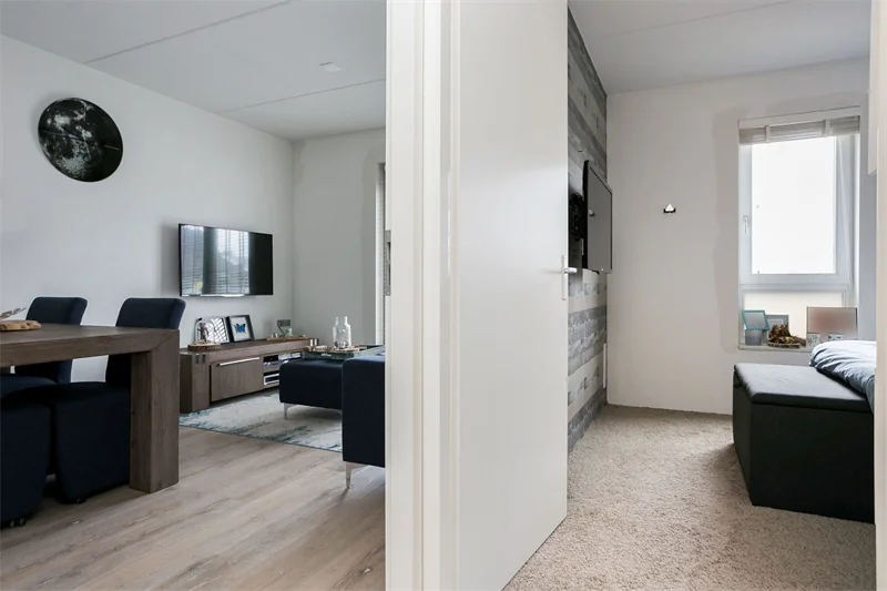 geblurde versie van de foto als achtergrond