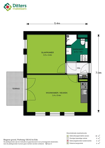 geblurde versie van de foto als achtergrond