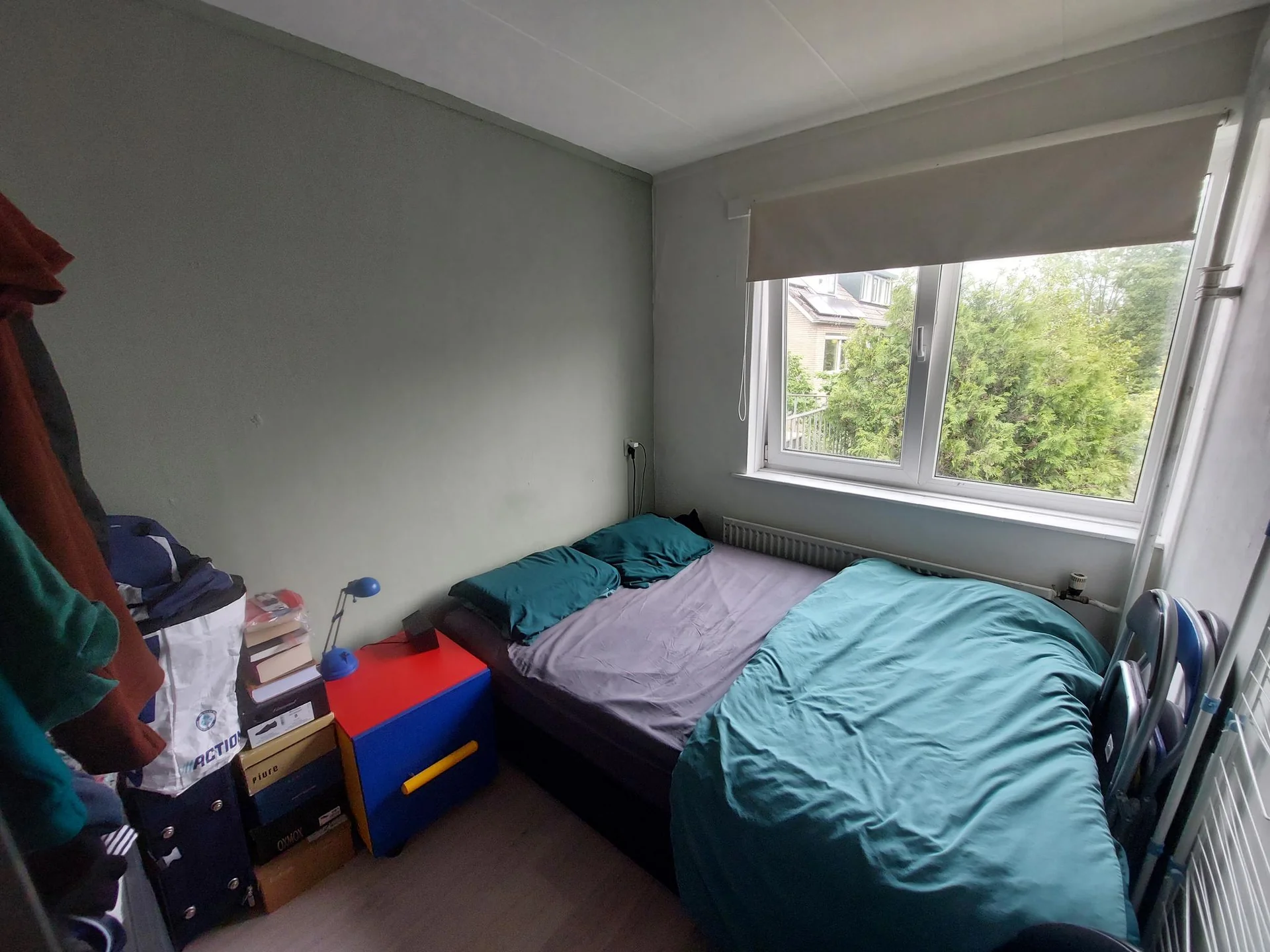 geblurde versie van de foto als achtergrond