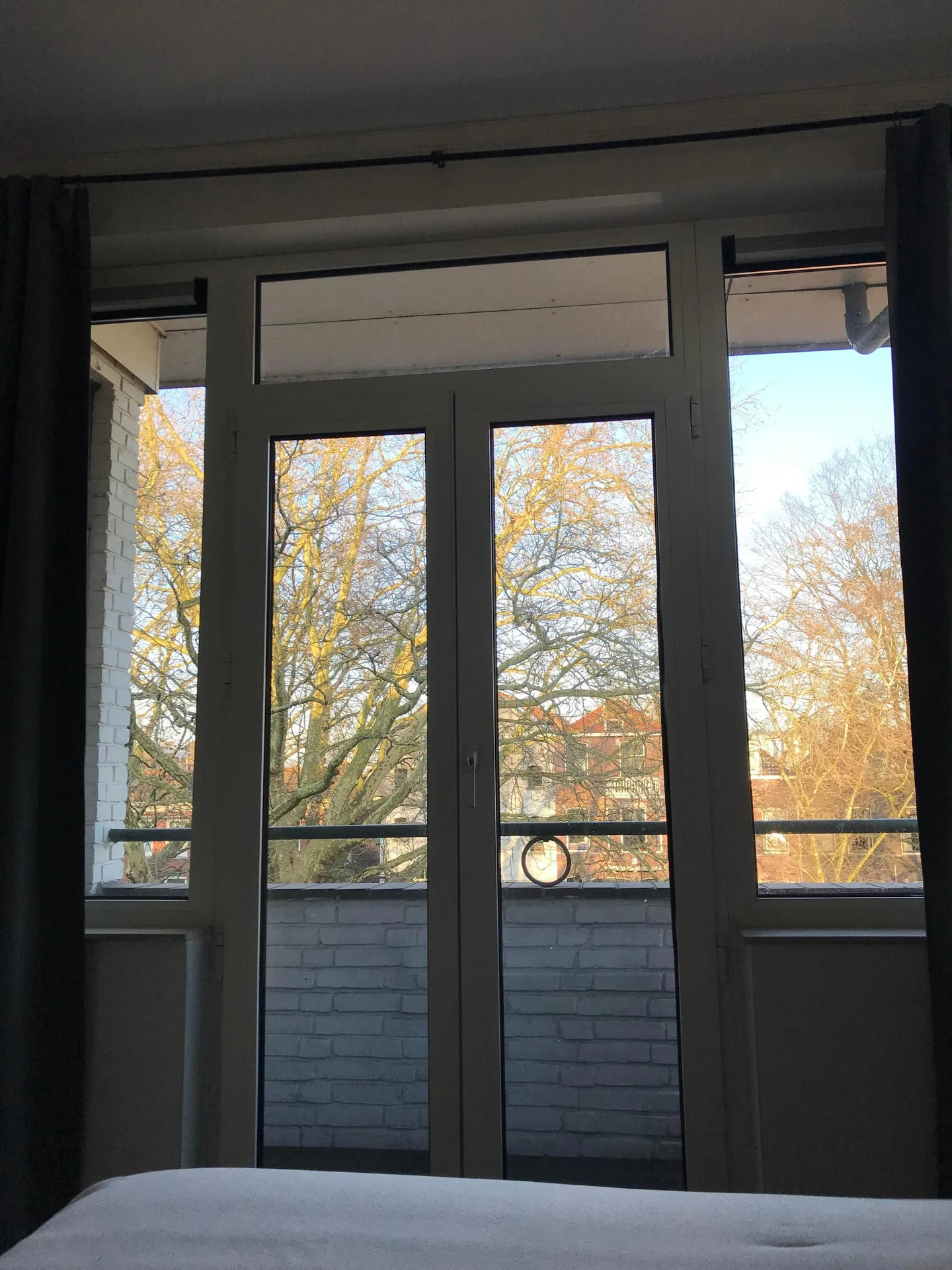 geblurde versie van de foto als achtergrond