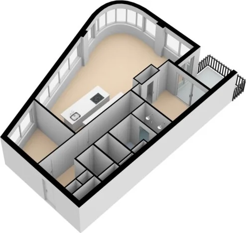 Foto van de Appartement gelegen aan de Troelstralaan in Amsterdam