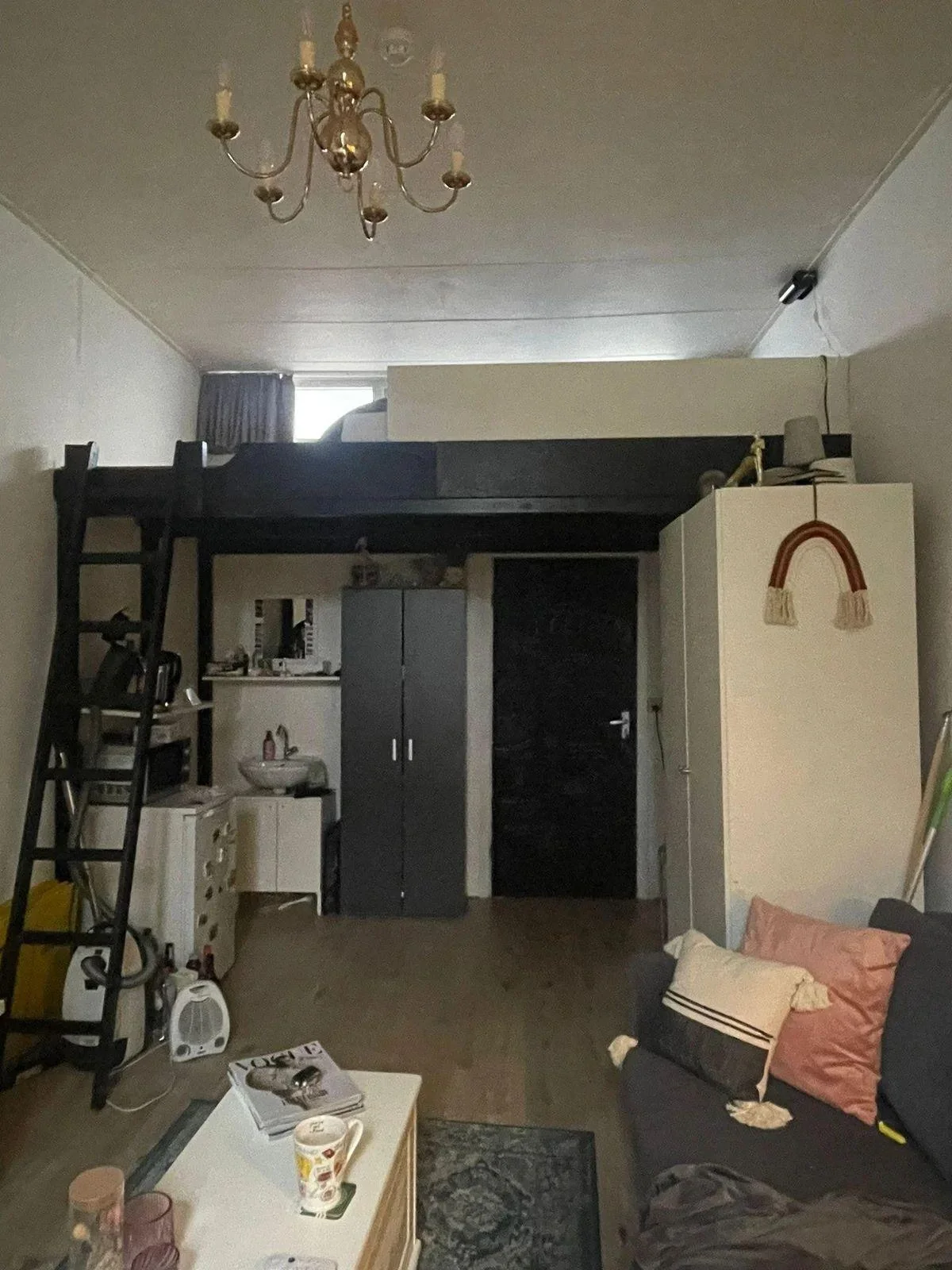 geblurde versie van de foto als achtergrond