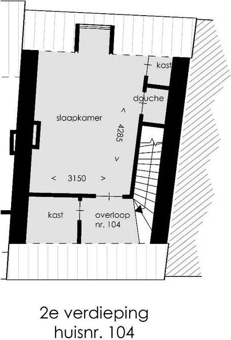 Foto van de Appartement gelegen aan de Tongersestraat in Maastricht