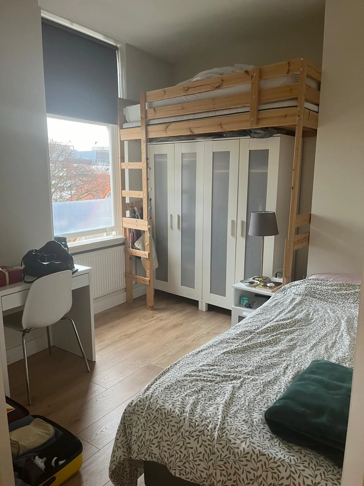 geblurde versie van de foto als achtergrond