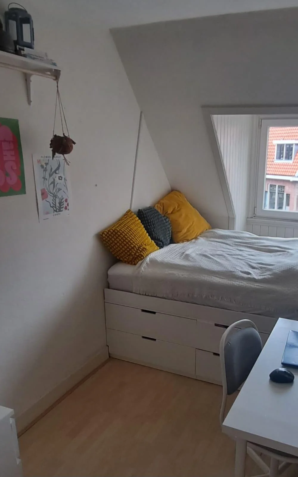 geblurde versie van de foto als achtergrond