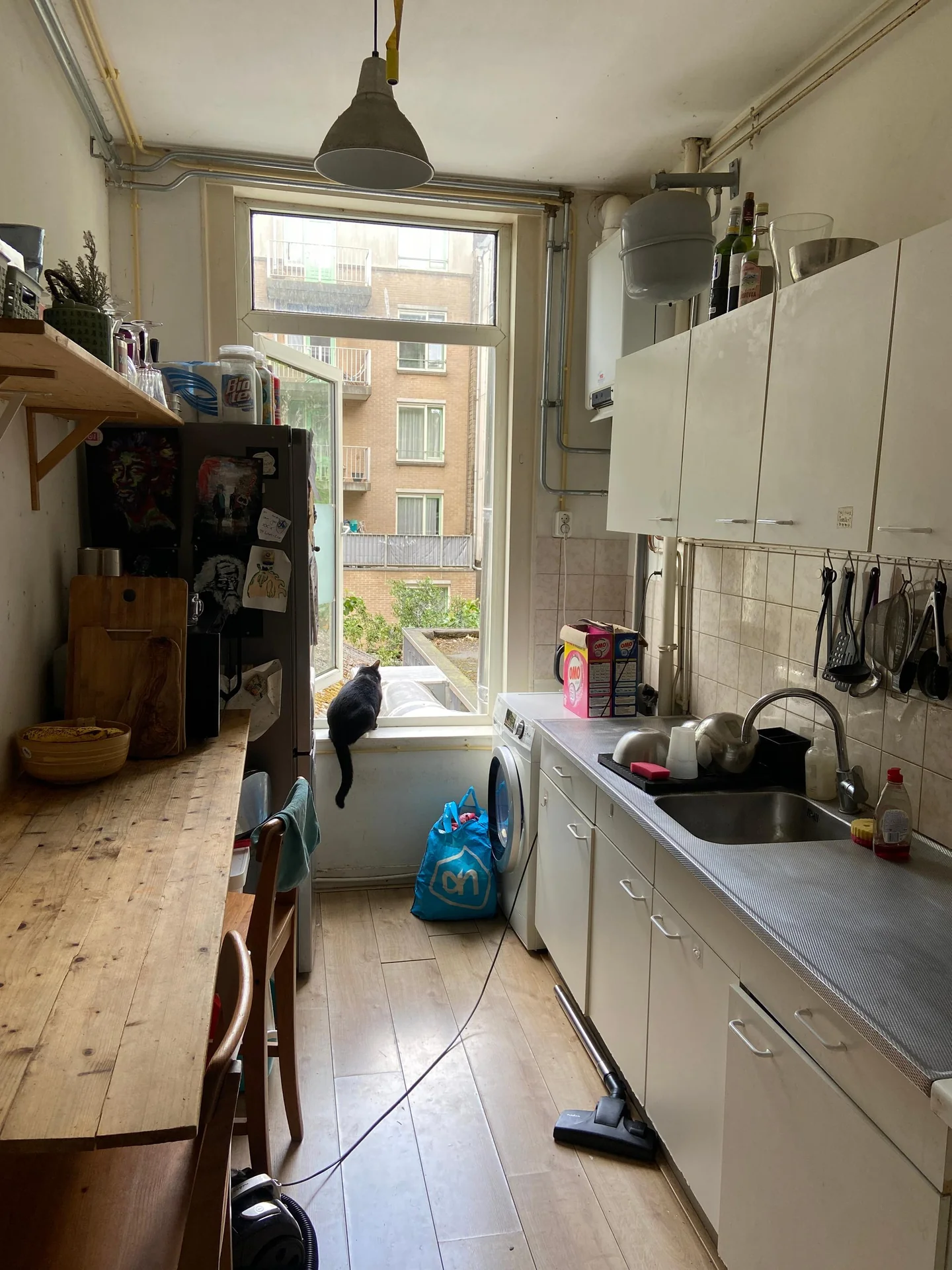 geblurde versie van de foto als achtergrond