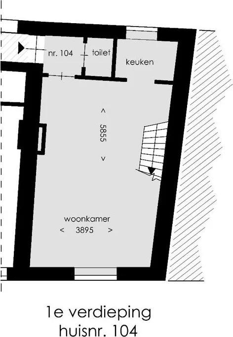Foto van de Appartement gelegen aan de Tongersestraat in Maastricht