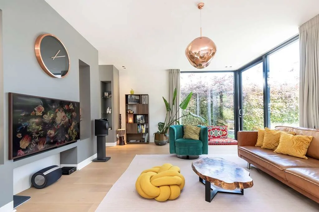 geblurde versie van de foto als achtergrond