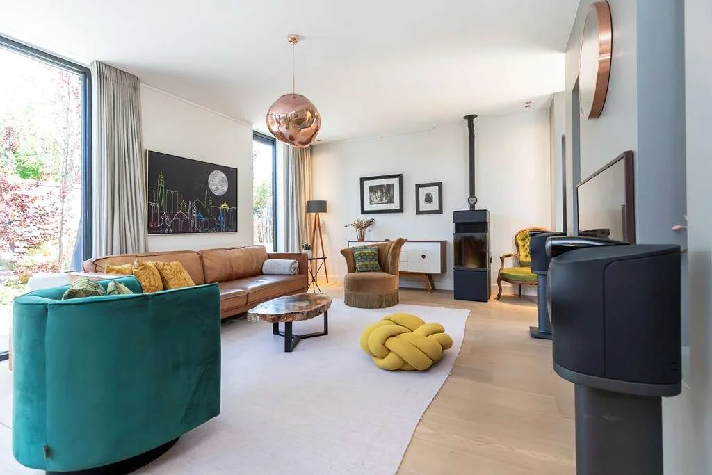 geblurde versie van de foto als achtergrond