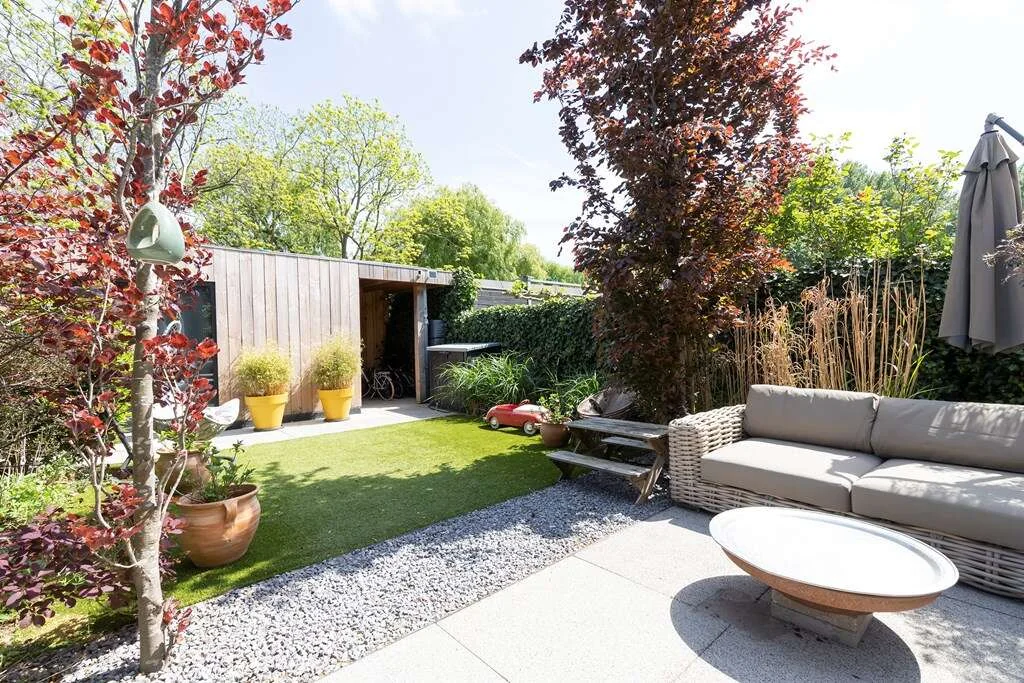 geblurde versie van de foto als achtergrond