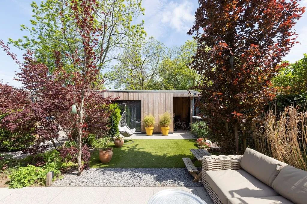 geblurde versie van de foto als achtergrond