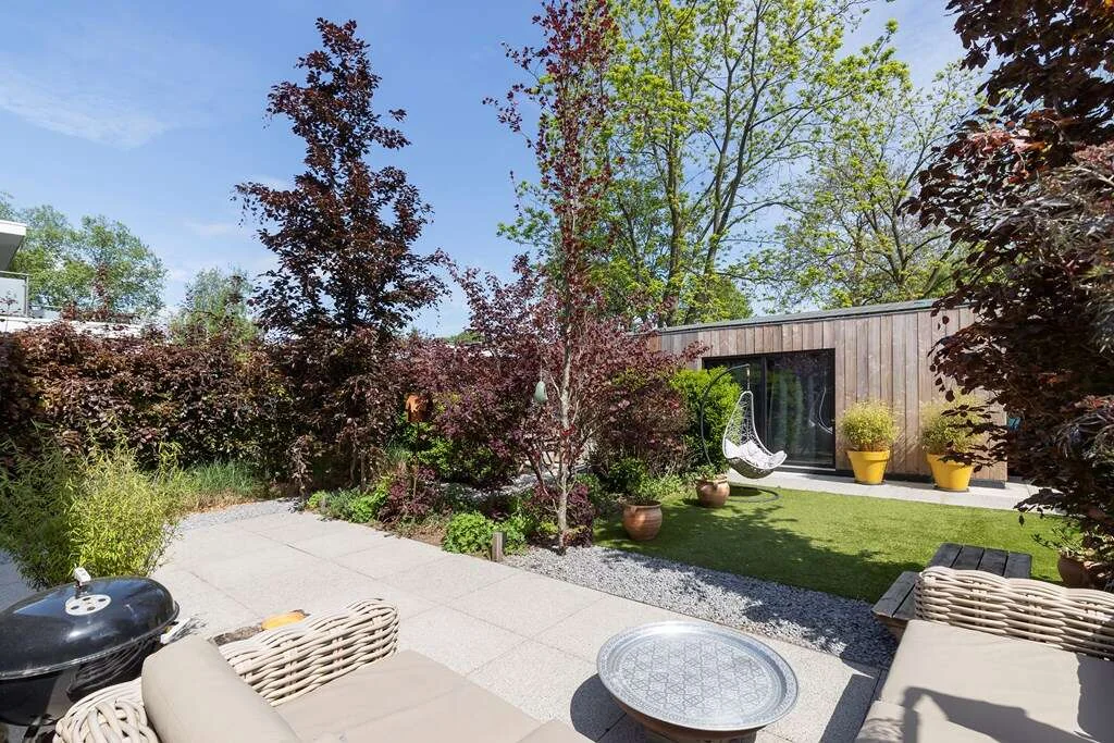 geblurde versie van de foto als achtergrond