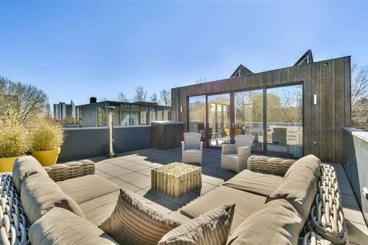 geblurde versie van de foto als achtergrond