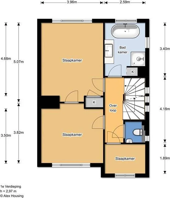Foto van de Appartement gelegen aan de Neuhuyskade in Den Haag