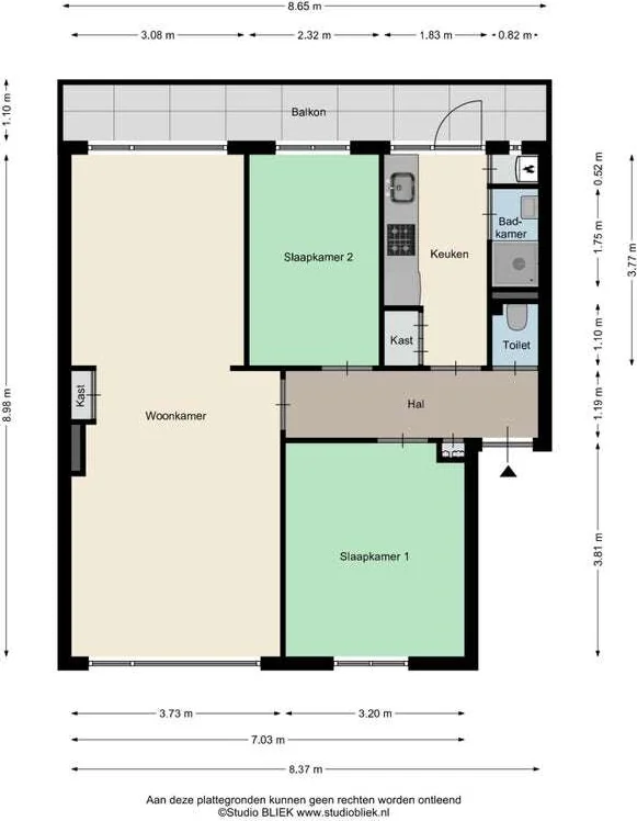 Foto van de Appartement gelegen aan de Leeghwaterlaan in Den Bosch