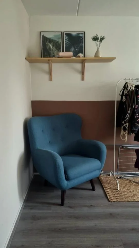 geblurde versie van de foto als achtergrond