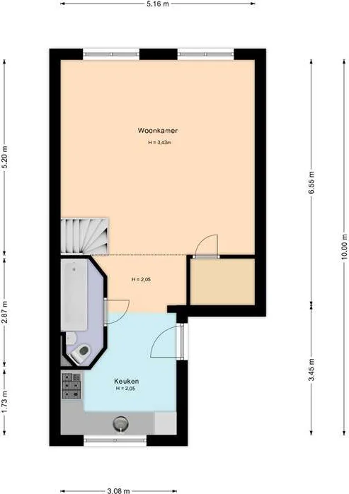 Foto van de Appartement gelegen aan de Keizersgracht in Amsterdam