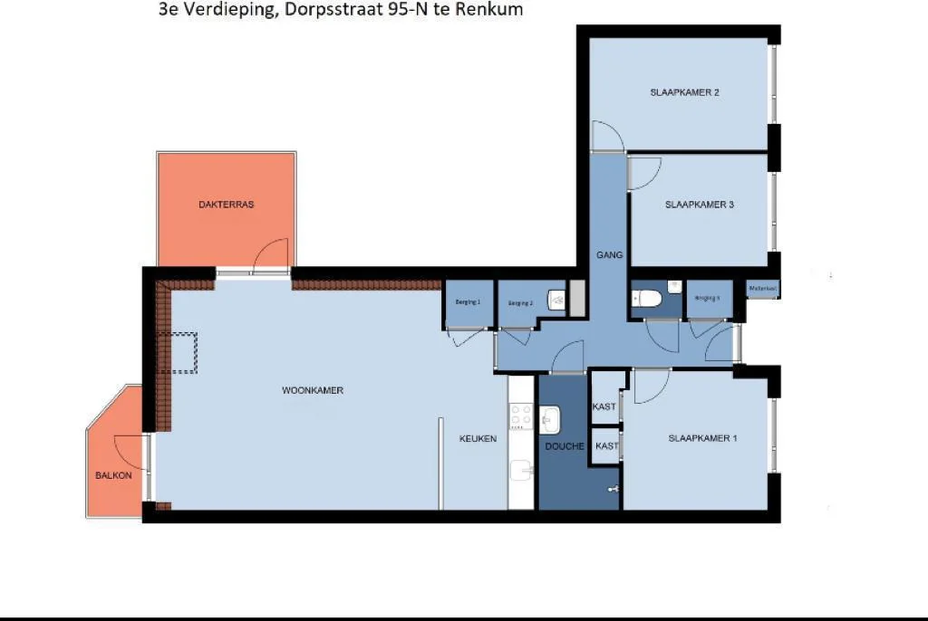 Foto van de Kamer gelegen aan de Dorpsstraat in Renkum