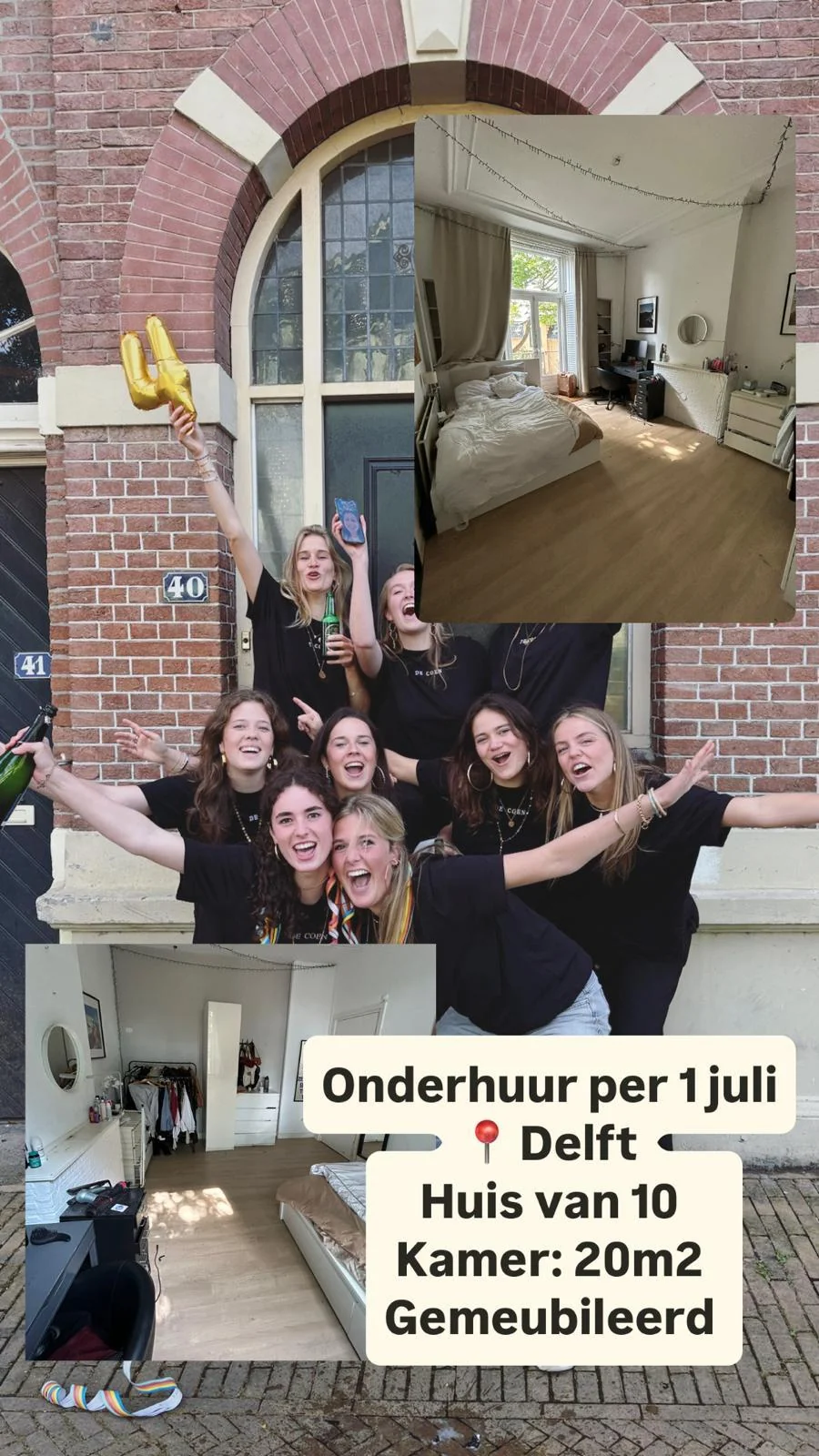 Foto van de Kamer gelegen aan de Coenderstraat in Delft