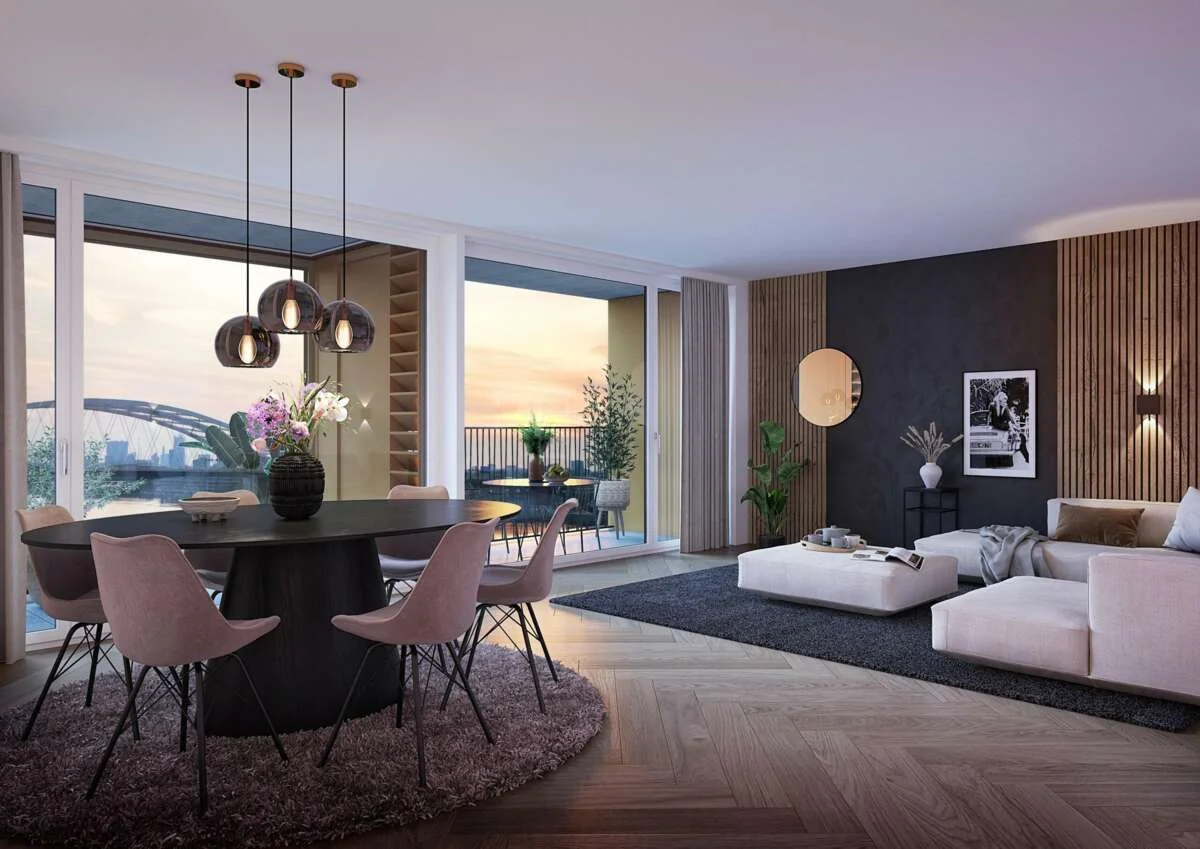 Foto van de Appartement gelegen aan de Pampuskade in Rotterdam