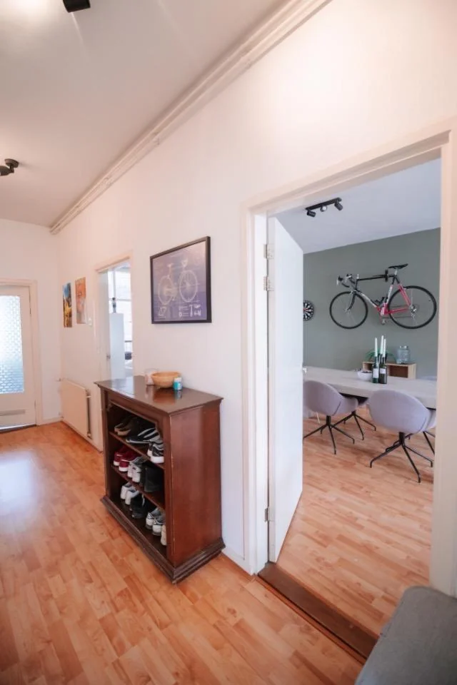 geblurde versie van de foto als achtergrond