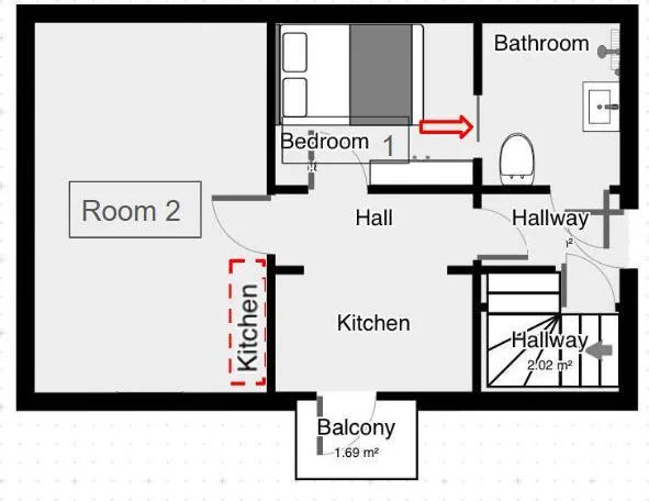 Foto van de Kamer gelegen aan de Maximiliaanstraat in Rotterdam