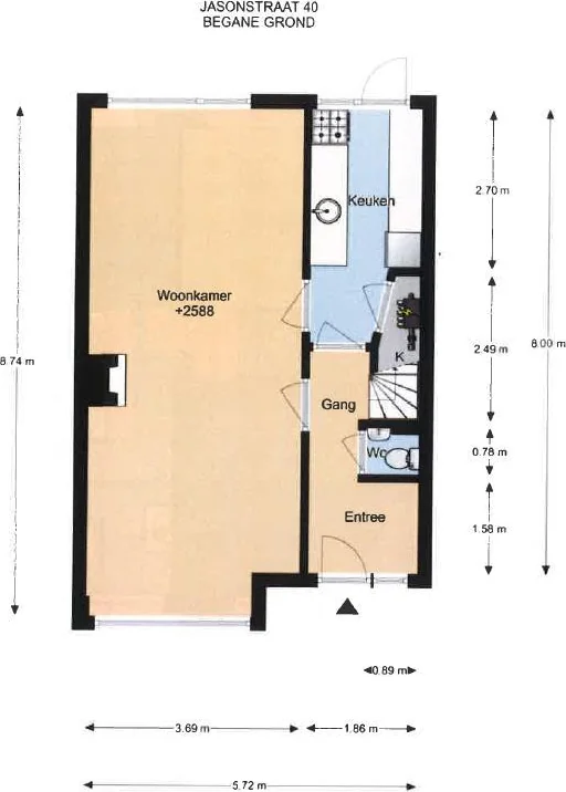 geblurde versie van de foto als achtergrond