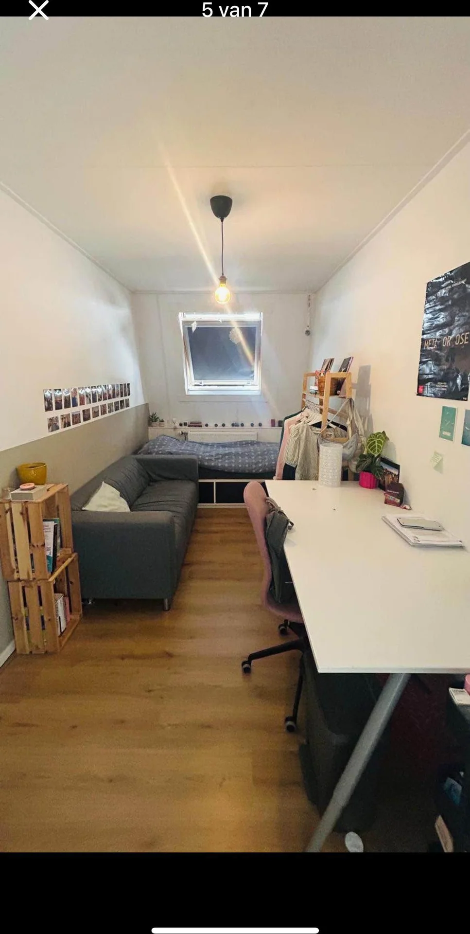 Foto van de Kamer gelegen aan de 2e Kloostersteeg in Wageningen