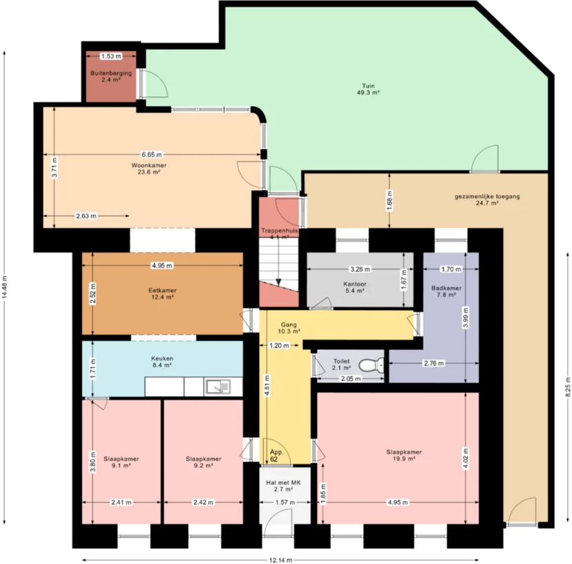 Foto van de Appartement gelegen aan de Nieuwstraat in Kerkrade