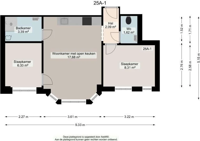 Foto van de Appartement gelegen aan de van Swinderenstraat in Groningen