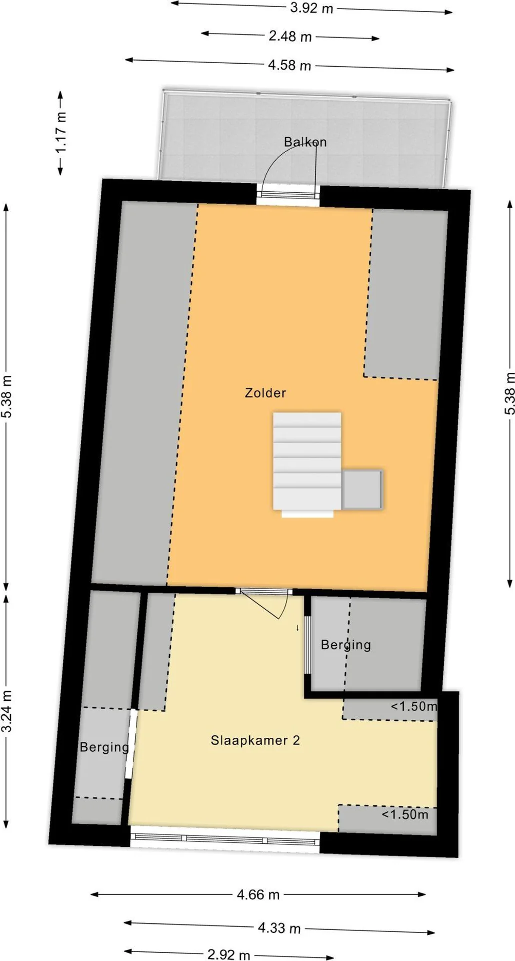 Foto van de Appartement gelegen aan de Bloemendalsestraat in Amersfoort