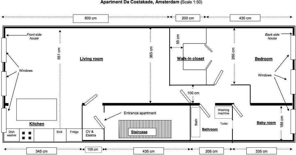 Foto van de Appartement gelegen aan de Da Costakade in Amsterdam