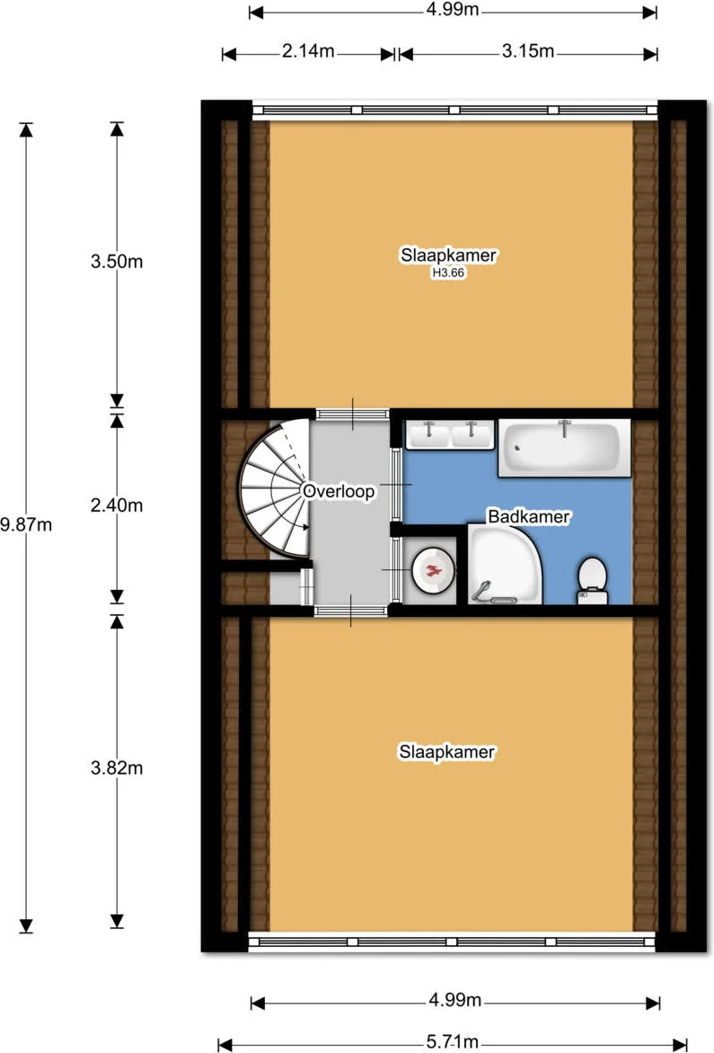 Foto van de Appartement gelegen aan de Boomkleverlaan in Bussum